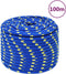 vidaXL - Boottouw - 14 - mm - 100 - m - polypropeen - blauw