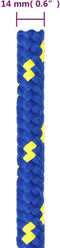 vidaXL - Boottouw - 14 - mm - 100 - m - polypropeen - blauw