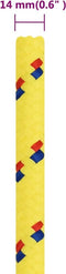 vidaXL - Boottouw - 14 - mm - 250 - m - polypropyleen - geel