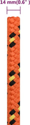 vidaXL - Boottouw - 14 - mm - 250 - m - polypropyleen - oranje