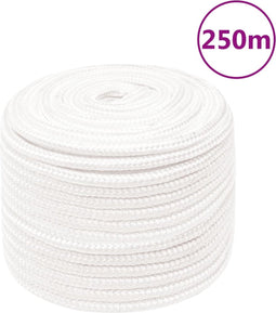vidaXL - Boottouw - 14 - mm - 250 - m - polypropyleen - volwit