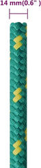 vidaXL - Boottouw - 14 - mm - 50 - m - polypropyleen - groen
