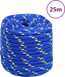 vidaXL - Boottouw - 16 - mm - 25 - m - polypropeen - blauw
