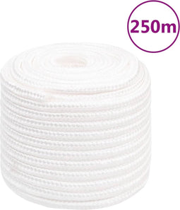 vidaXL - Boottouw - 16 - mm - 250 - m - polypropyleen - volwit