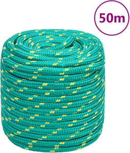 vidaXL - Boottouw - 16 - mm - 50 - m - polypropyleen - groen