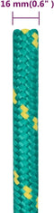 vidaXL - Boottouw - 16 - mm - 50 - m - polypropyleen - groen