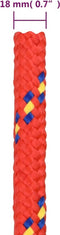 vidaXL - Boottouw - 18 - mm - 25 - m - polypropyleen - rood