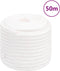 vidaXL - Boottouw - 18 - mm - 50 - m - polypropyleen - volwit