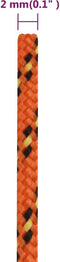 vidaXL - Boottouw - 2 - mm - 500 - m - polypropyleen - oranje