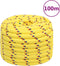 vidaXL - Boottouw - 20 - mm - 100 - m - polypropyleen - geel