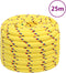 vidaXL - Boottouw - 20 - mm - 25 - m - polypropyleen - geel