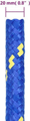 vidaXL - Boottouw - 20 - mm - 50 - m - polypropeen - blauw