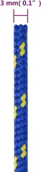 vidaXL - Boottouw - 3 - mm - 100 - m - polypropyleen - blauw