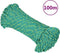vidaXL - Boottouw - 3 - mm - 100 - m - polypropyleen - groen