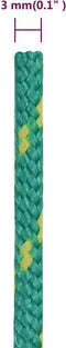vidaXL - Boottouw - 3 - mm - 100 - m - polypropyleen - groen