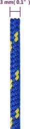 vidaXL - Boottouw - 3 - mm - 500 - m - polypropyleen - blauw
