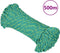 vidaXL - Boottouw - 3 - mm - 500 - m - polypropyleen - groen