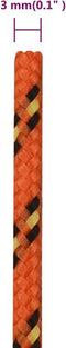 vidaXL - Boottouw - 3 - mm - 500 - m - polypropyleen - oranje