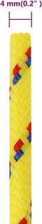 vidaXL - Boottouw - 4 - mm - 25 - m - polypropyleen - geel