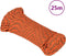 vidaXL - Boottouw - 4 - mm - 25 - m - polypropyleen - oranje
