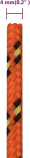 vidaXL - Boottouw - 4 - mm - 50 - m - polypropyleen - oranje