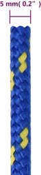 vidaXL - Boottouw - 5 - mm - 25 - m - polypropyleen - blauw