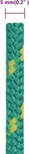 vidaXL - Boottouw - 5 - mm - 25 - m - polypropyleen - groen