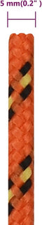 vidaXL - Boottouw - 5 - mm - 25 - m - polypropyleen - oranje