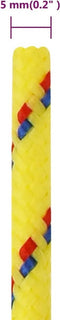 vidaXL - Boottouw - 5 - mm - 250 - m - polypropyleen - geel