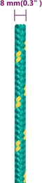 vidaXL - Boottouw - 8 - mm - 100 - m - polypropeen - groen