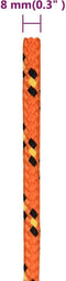 vidaXL - Boottouw - 8 - mm - 25 - m - polypropyleen - oranje