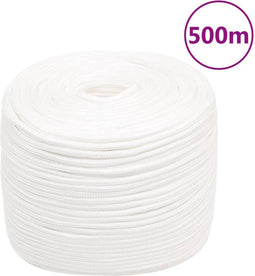 vidaXL - Boottouw - 8 - mm - 500 - m - polypropyleen - volwit