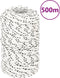 vidaXL - Boottouw - gevlochten - 2 - mm - x - 500 - m - polyester - wit