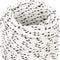vidaXL - Boottouw - gevlochten - 2 - mmx25 - m - polyester - wit