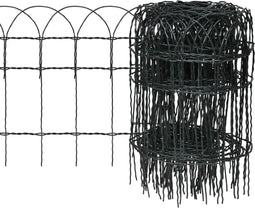 vidaXL-Borderafscheiding-25x0,4-m-gepoedercoat-ijzer