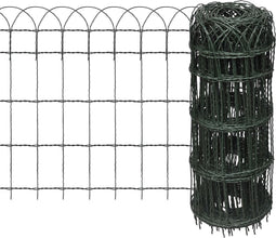 vidaXL-Borderafscheiding-25x0,65-m-gepoedercoat-ijzer