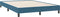 vidaXL - Boxspring - zonder - matras - fluweel - donkerblauw - 140x220 - cm