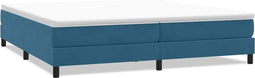 vidaXL - Boxspring - zonder - matras - fluweel - donkerblauw - 200x210 - cm