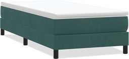 vidaXL - Boxspring - zonder - matras - fluweel - donkergroen - 80x210 - cm