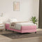 vidaXL - Boxspring - zonder - matras - fluweel - roze - 100x220 - cm