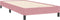 vidaXL - Boxspring - zonder - matras - fluweel - roze - 100x220 - cm