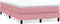 vidaXL - Boxspring - zonder - matras - fluweel - roze - 120x220 - cm