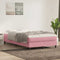 vidaXL - Boxspring - zonder - matras - fluweel - roze - 120x220 - cm