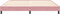 vidaXL - Boxspring - zonder - matras - fluweel - roze - 200x210 - cm
