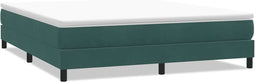 vidaXL - Boxspringbed - zonder - matras - 180x220 - cm - fluweel - donkergroen