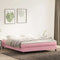vidaXL - Boxspringbed - zonder - matras - 180x220 - cm - fluweel - roze