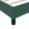 vidaXL - Boxspringbed - zonder - matras - 180x220 - cm - fluweel - donkergroen