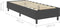 vidaXL - Boxspringframe - stof - grijs - 100x200 - cm