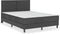 vidaXL - Boxspringframe - stof - grijs - 160x200 - cm
