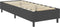 vidaXL - Boxspringframe - stof - grijs - 80x200 - cm
